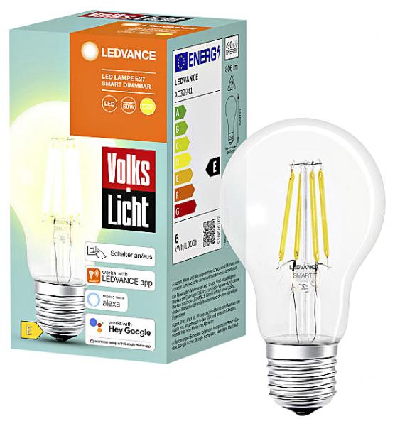 Ledvance Volks Licht Smart+Bluetooth A60 Dimmbar E27