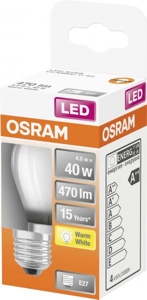 Osram LED Star Classic P 4W E27 warmweiß
