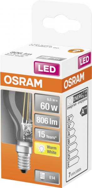 Osram LED Star Classic P 6,5W E14 warmweiß