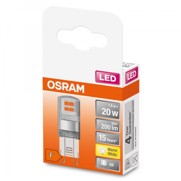 Osram LED Star Pin 1,9W G9 warmweiß