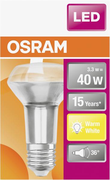 Osram LED Star R63 3,3W E27 warmweiß
