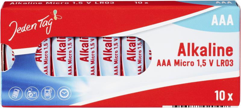 Jeden Tag Alkaline AAA Micro 1,5V LR03