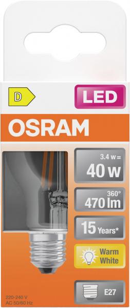 Osram LEDSCLP40 3,4W/827 230V FIL E27 FS1 warnweiß